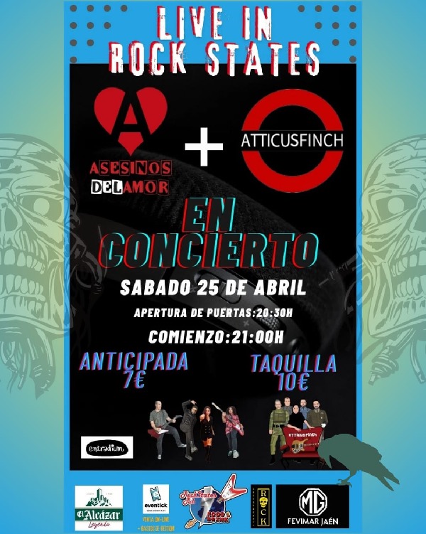 Asesinos del Amor + Atticusfinch en Concierto